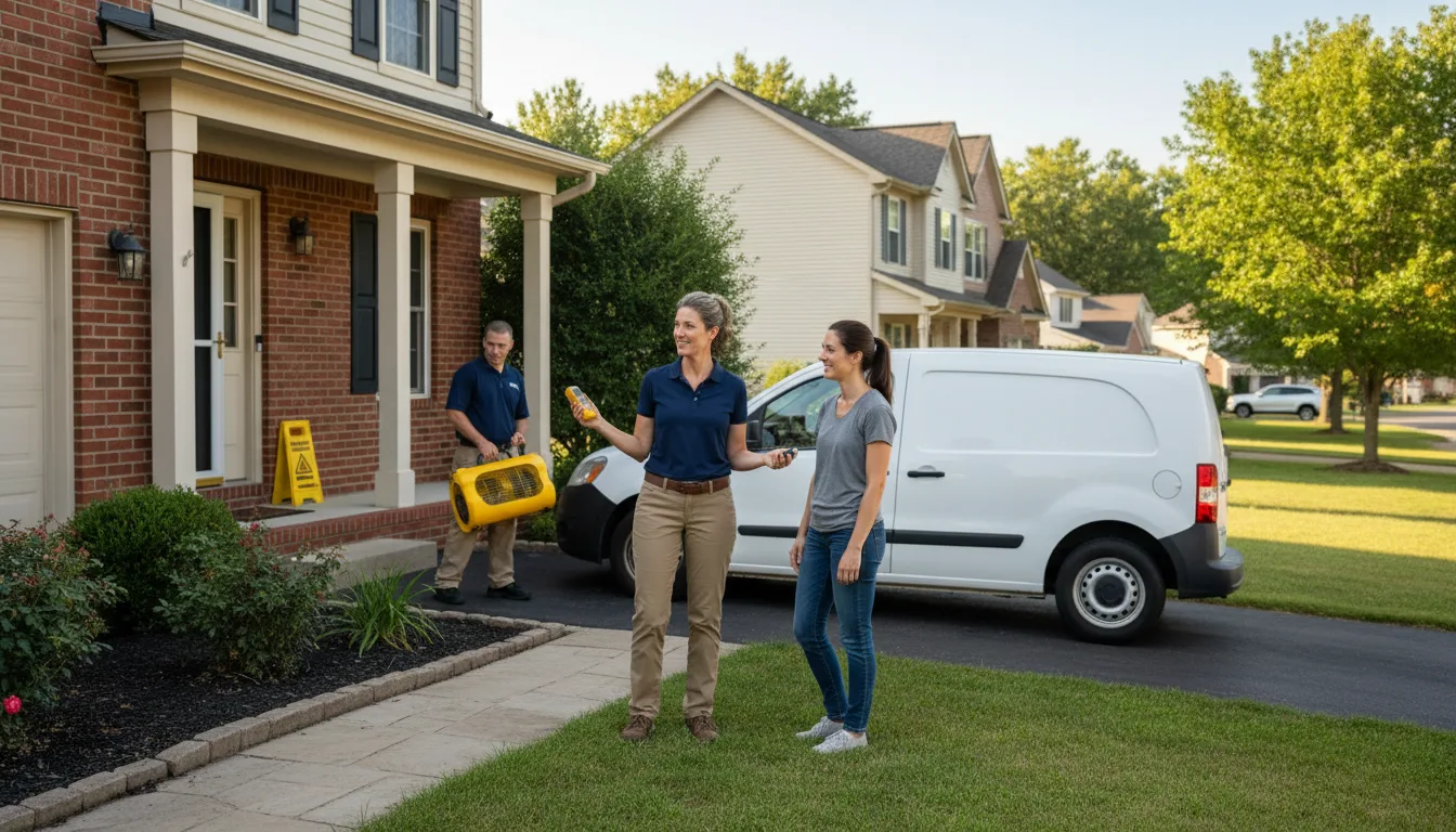 Residential water damage restoration in Marseilles, IL